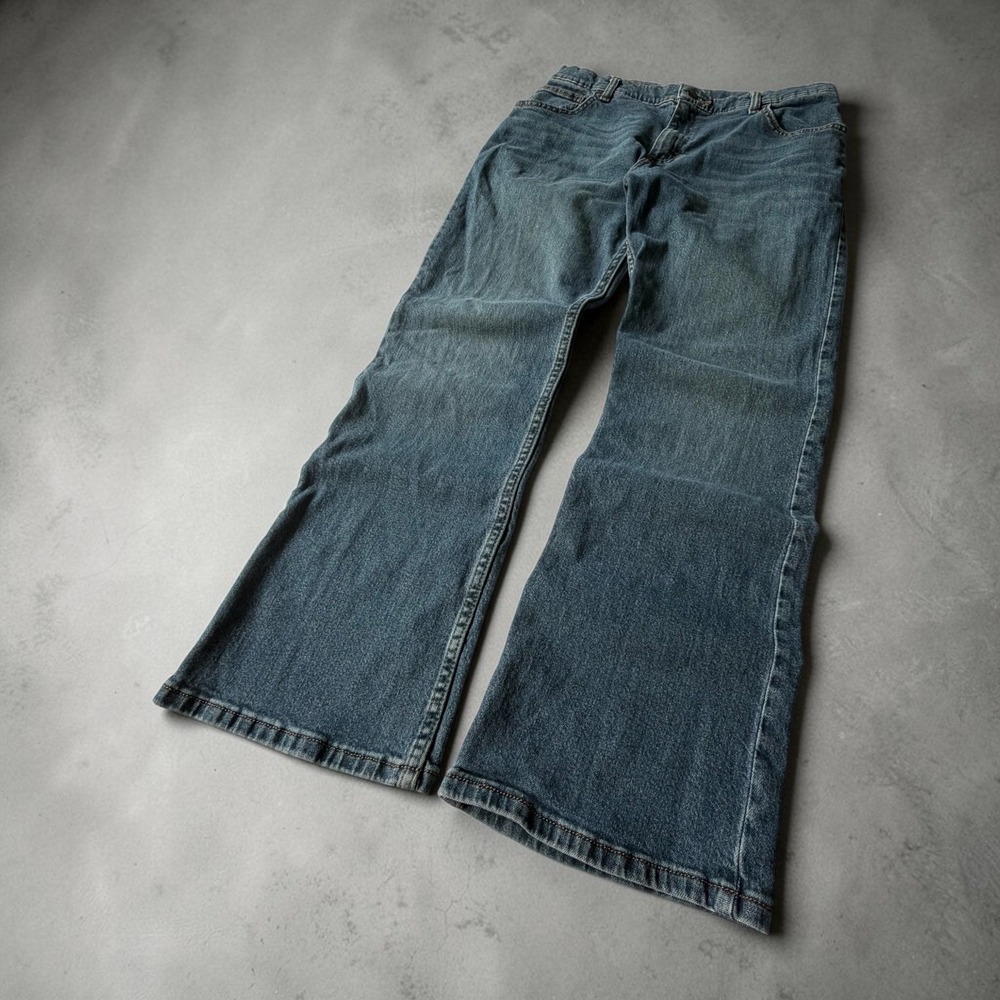 Wrangler Bootcut Jeans 30x27 Y2K Faded Flare Denim Y2K GRUNGE BAGGY FLARED
